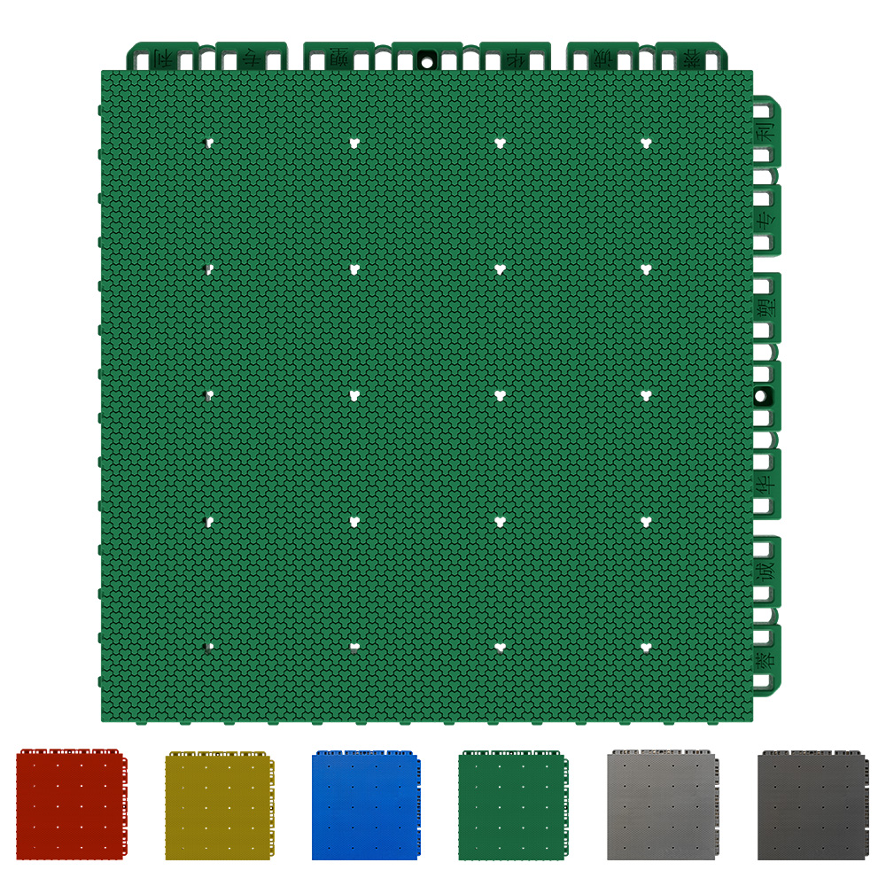 Huasutile-HPS TPE Modular Sport Tiles in Green Front Side_1000x1000